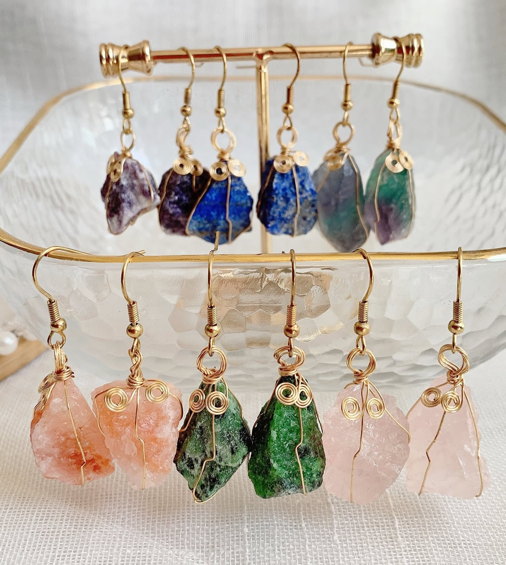 Crystal Rock Earrings