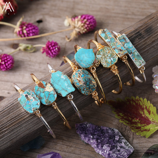 Turquoise Bangels - Bloom N Bliss Boutique