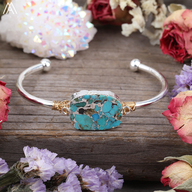 Turquoise Bangels - Bloom N Bliss Boutique