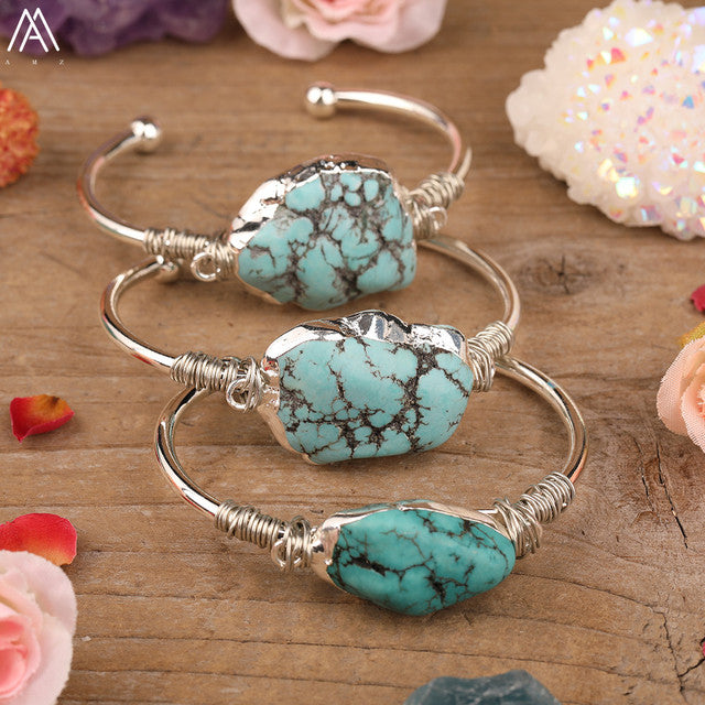 Turquoise Bangels - Bloom N Bliss Boutique