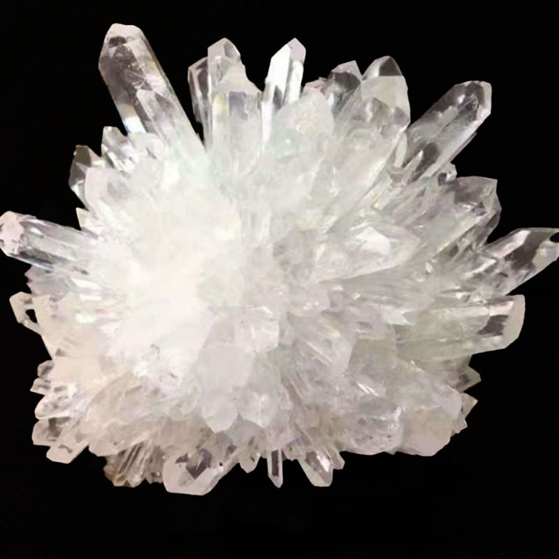 White phantom quartz crystal cluster - Bloom N Bliss Boutique